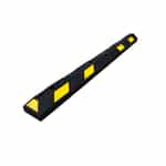 Post Guard PARK-IT-A Recycled Rubber Parking Barrier, 6' - 4" High, Reflective Yellow Tape
