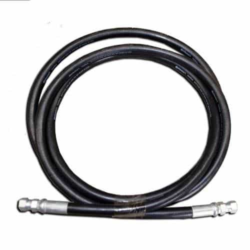HA154WBK0202 Black Wirebraid Hose with 1/4" Ends