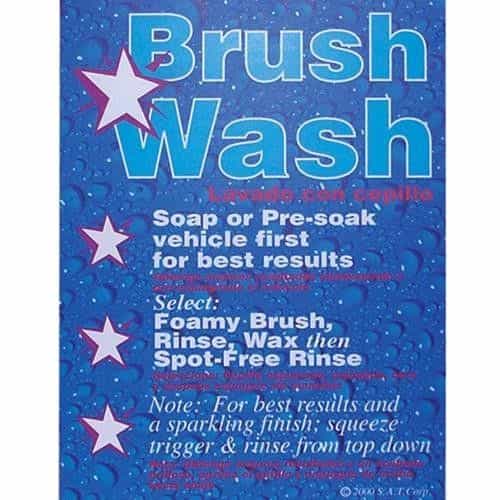 SIGN0303 Car Wash Foam Brush Sign