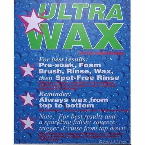 Lexan In-Bay Instruction Sign Wax